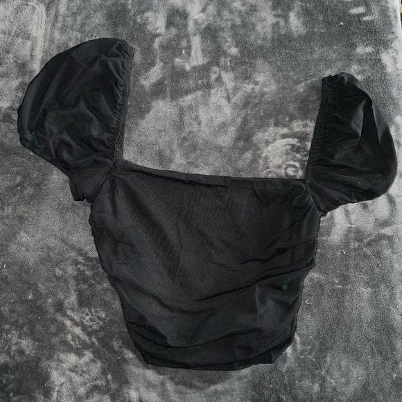 Princess Polly City Lights Crop Top in Black Size 4 - Picture 5 of 10